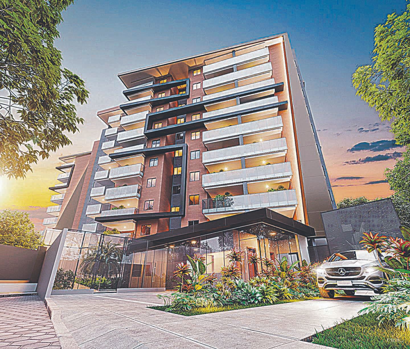 Fachada do Residencial Argo Camburi será iluminada e 100% revestida