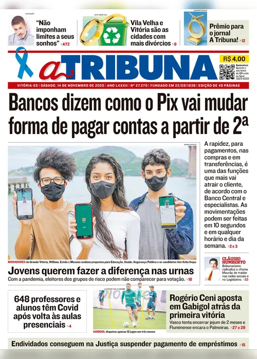 Imagem ilustrativa da imagem Clique aqui e confira os destaques do jornal A Tribuna deste sábado