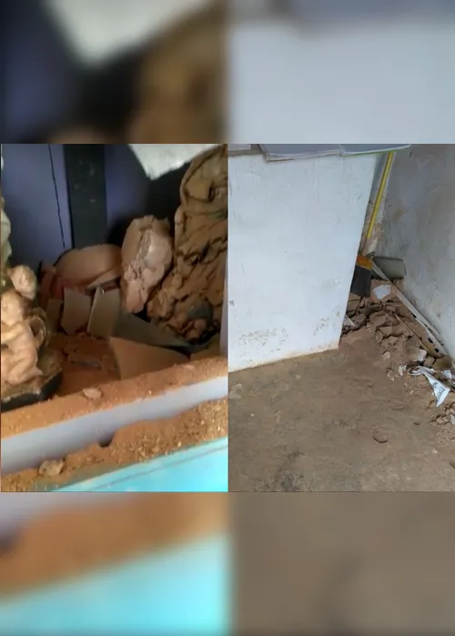 Imagem ilustrativa da imagem VÍDEO| Vandalismo destrói altar e imagens de santos em igreja de Aracruz