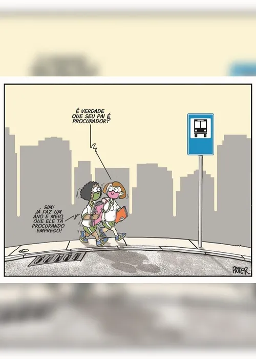 Imagem ilustrativa da imagem Desemprego é o tema da Charge do Dia