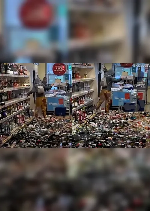 Imagem ilustrativa da imagem Após "dia de fúria" mulher destrói 500 garrafas em mercado