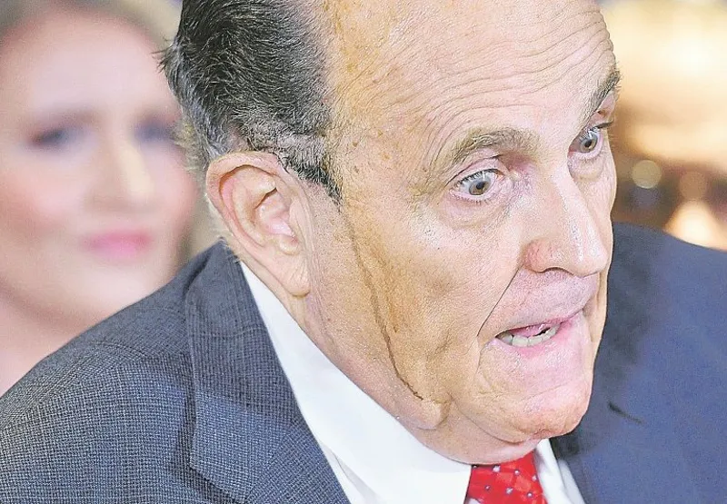 O ex-prefeito de Nova Iorque e advogado pessoal de Donald Trump, Rudy Giuliani