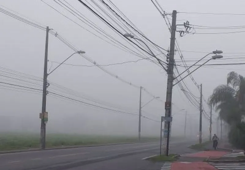 Neblina em Novo Horizonte, na Serra