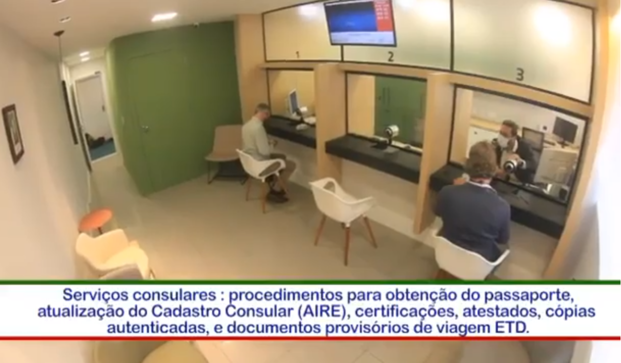 Sala de atendimento da Agência Consular Italiana (Foto: Divulgação)