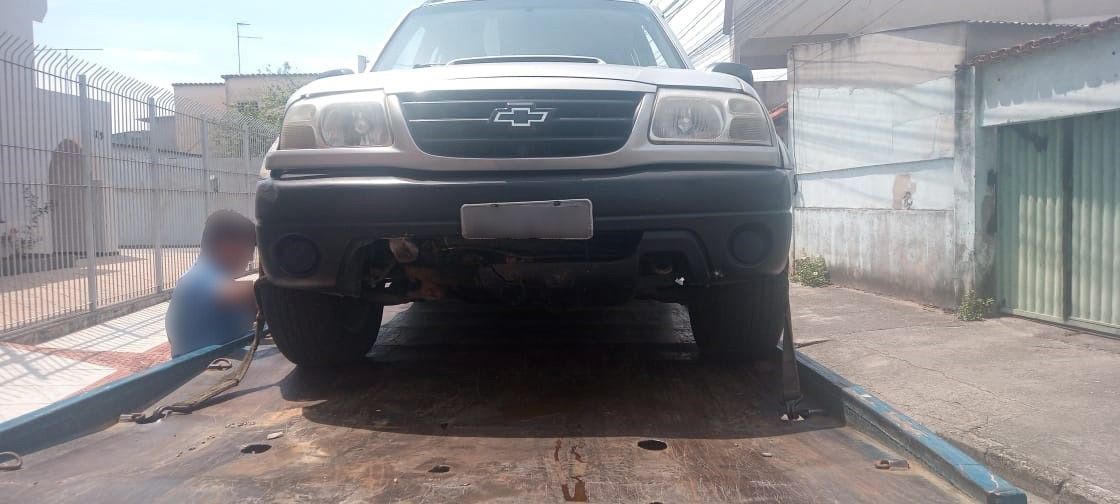 O carro do casal de idosos foi recuperado (Foto: Divulgação/Polícia Militar)