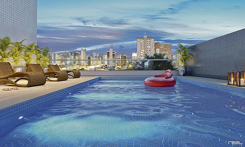 Área de lazer do Professor Pignaton terá mais de mil metros quadrados, incluindo piscina, quadra, espaço fitness e brinquedoteca (Foto: Galwan)
