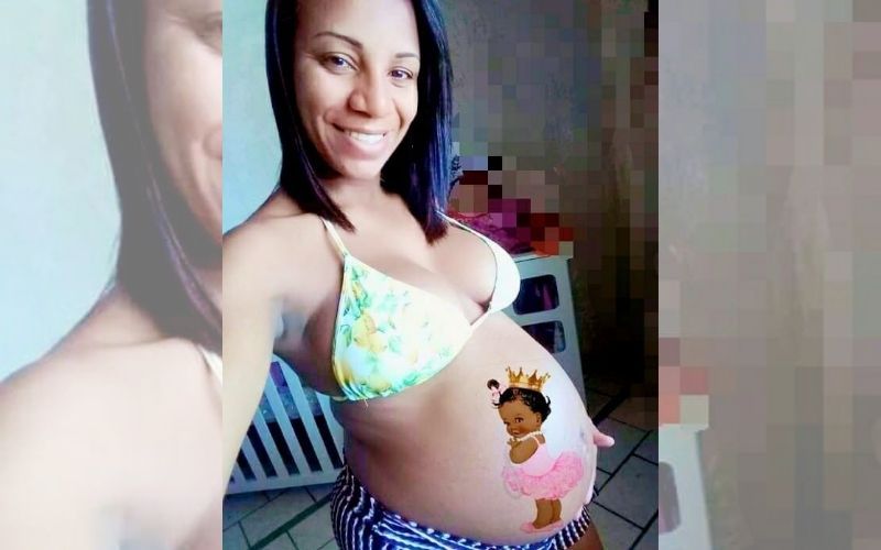 A bebê estava programada para nascer no último dia 1º. Sem contração, a gestante procurou a maternidade, mas foi orientada a voltar para casa (Foto: Acervo pessoal)