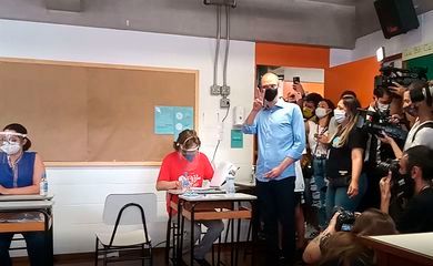 Bruno Covas foi reeleito em São Paulo (Foto: Reprodução / TV Brasil)