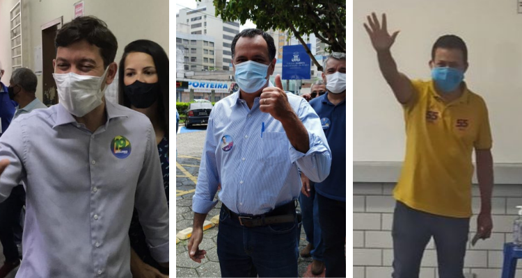 Arnaldinho Borgo, Max Filho e Neucimar Fraga (Foto: Ascom e Dayana Souza)