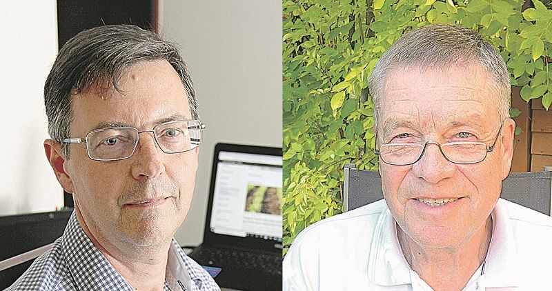 Renato Krohling, 54 anos, e Winfried Zimdahl, 72, estão na lista dos melhores cientistas do mundo. (Foto: Dayana Souza/AT/Divulgação)