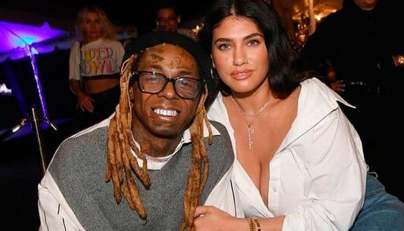Lil Wayne ao lado de Denise Bidot (Foto: Reprodução / Instagram)