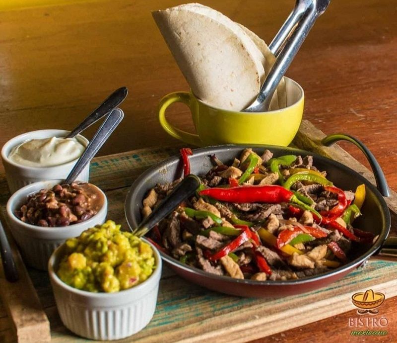 Fajita Mista do Bistrô Mexicano, em Cariacica. (Foto: Renato Cabrini/Divulgação)