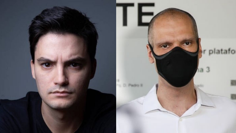 Felipe Neto e Bruno Covas: discussão política (Foto: Divulgação)
