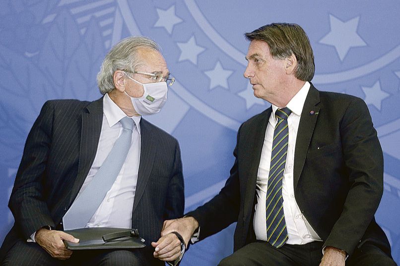 Guedes e Bolsonaro (Foto: Dida Sampaio / Agência Estado)