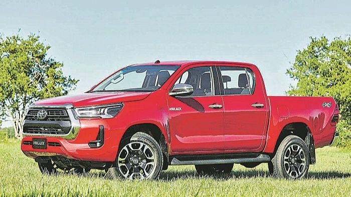 Dianteira da Hilux 2021 concentra as principais mudanças do design (Foto: Assessoria Toyota)