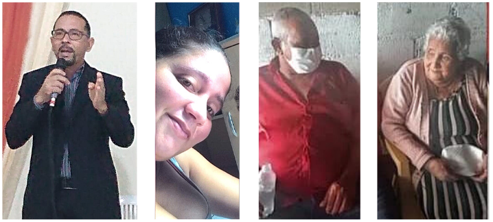 Jackson Santos Moreira, Jucimara Ramos, Mário de Andrade e Maria Senhora Andrade morreram no acidente (Foto: Acervo de família)