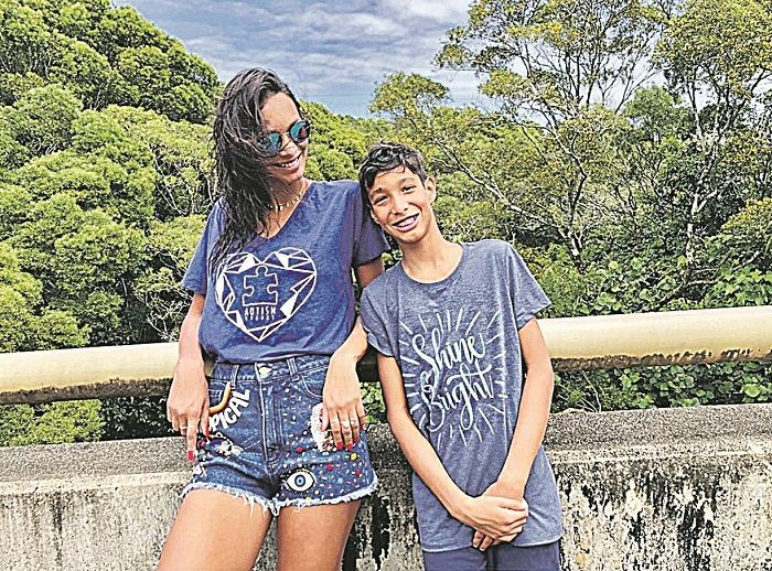 Lais com o filho, Alexandre (Foto: Reprodução/Instagram)