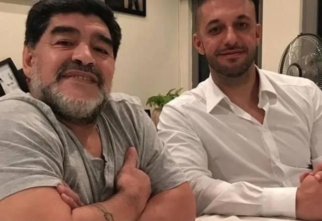 Maradona e Matias Morla (Foto: Reprodução / SBT)