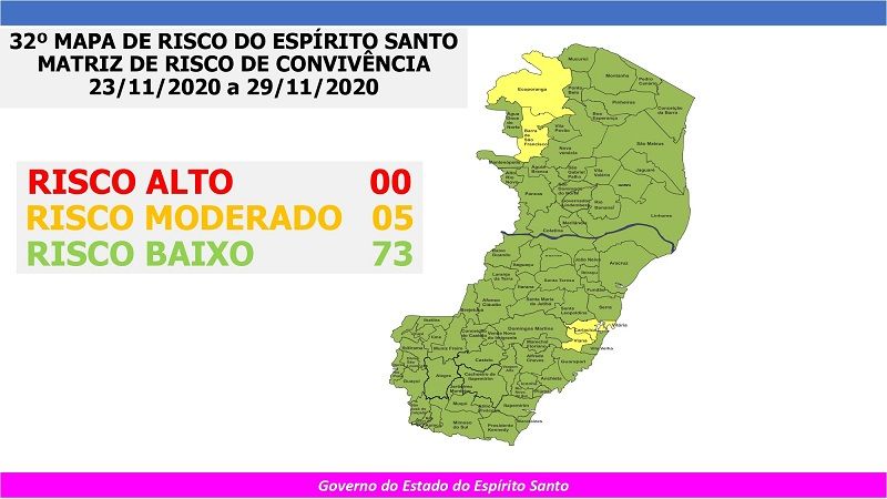 Novo Mapa de Risco do Estado: 5 cidades em risco moderado de contágio do novo coronavírus (Foto: )