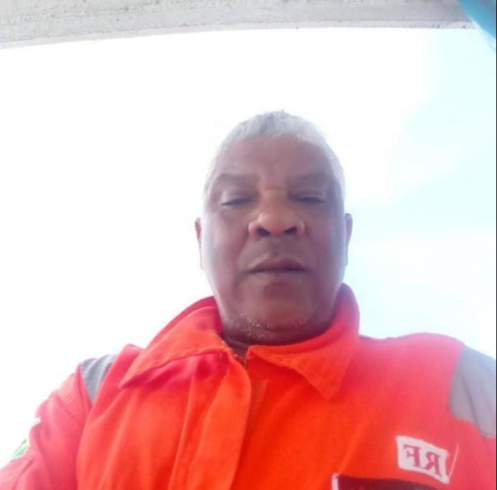O chefe de máquinas Eric Barcelos Rangel, de 56 anos (Foto: Acervo familiar)