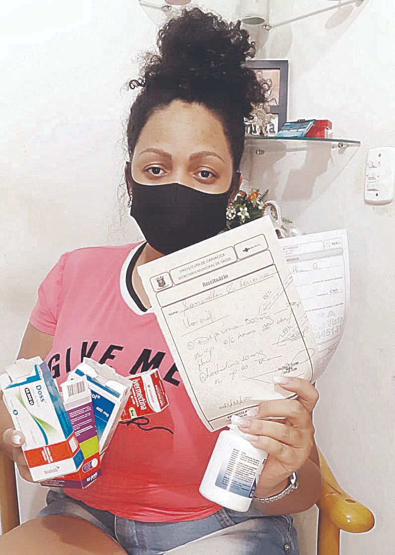 Samantha Cabalini enfrenta dificuldade para fazer o teste de Covid (Foto: Acervo pessoal)