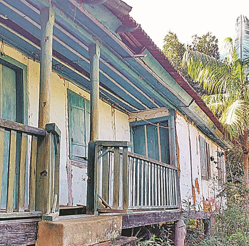 Fachada da casa que fica na localidade de São Luiz, em Santa Maria de Jetibá (Foto: Elisangela Berger)