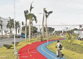 Imagem ilustrativa da imagem Ciclovia com lâmpada apagada