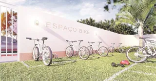 Imagem ilustrativa da imagem Horta, pomar e bicicletas para moradores na Serra