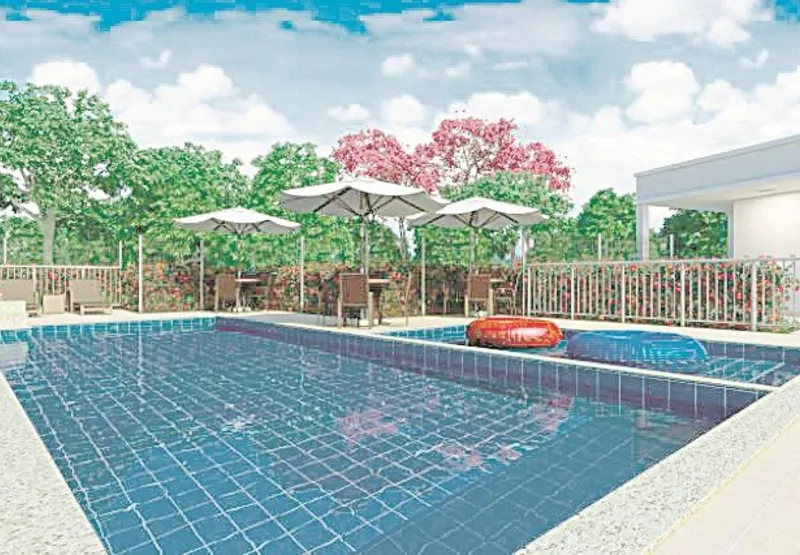 Vila das Orquídeas: lazer com piscina adulto e infantil