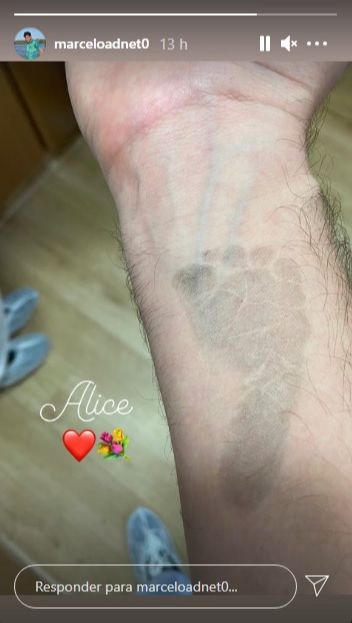 Adnet divulgou o nascimento da filha Alice nas redes sociais. (Foto: Reprodução)