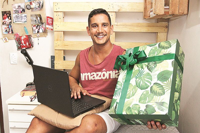 Brayan Oliveros vai celebrar o Natal de forma virtual (Foto: Leone Iglesias/AT)