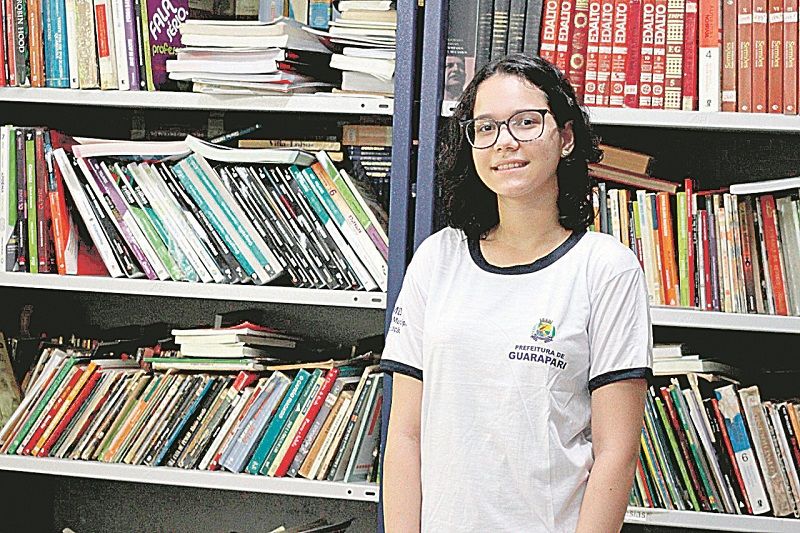 Byanca Carvalho da Silva conquistou o 3º lugar na categoria iniciante da Olimpíada de Inglês (Foto: Roberta Bourguignon)