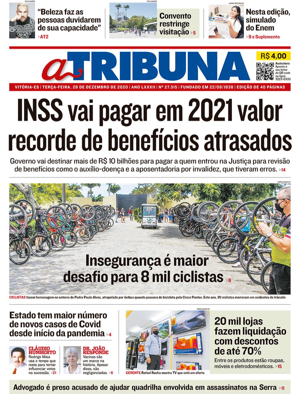 (Foto: Reprodução / Jornal A Tribuna)