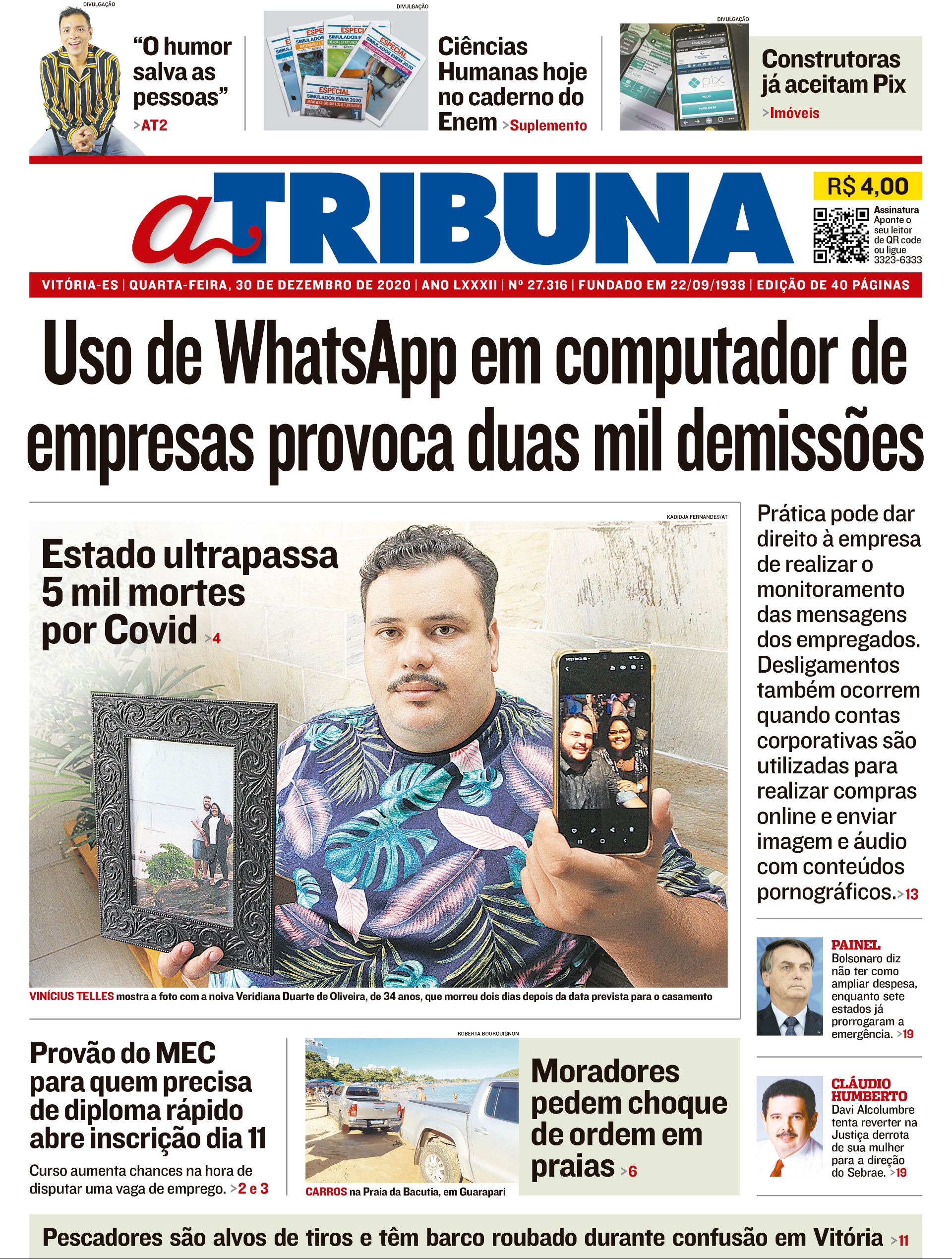 (Foto: Reprodução/ Jornal A Tribuna)