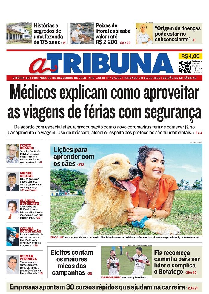 Capa (Foto: Reprodução Jornal A Tribuna)