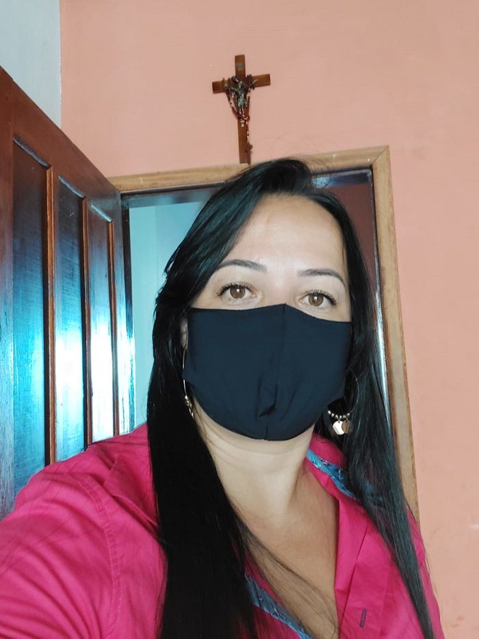 Mércia é mãe de Leovictor e ficou orgulhosa do filho (Foto: Acervo pessoal )