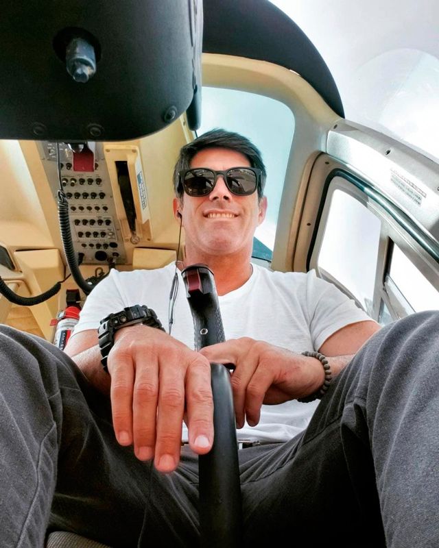 Eurico Azevedo pilotava helicóptero que caiu em Angra dos Reis (Foto: Acervo Pessoal)