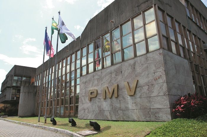Fachada da Prefeitura de Vitória (Foto: Antonio Cosme/AT)