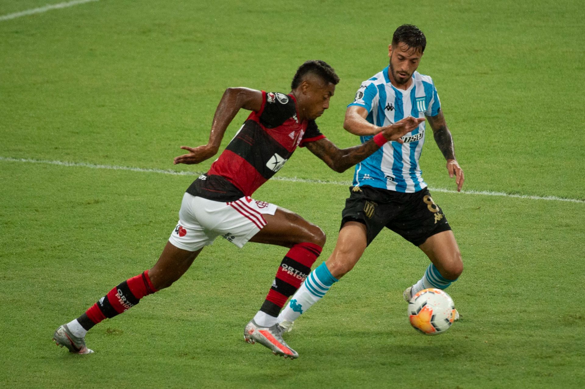 Racing eliminou o Flamengo (Foto: Alexandre Vidal/ Fla Imagem/ Divulgação)