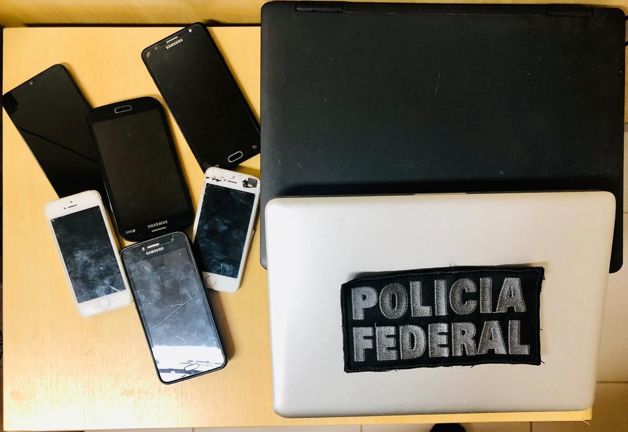Apreensão feita pela Polícia Federal durante operação (Foto: Divulgação/ PF)