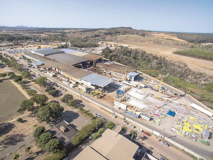 Vista aérea da Imetame, que está recebendo cadastro para 14 vagas, a maioria delas para atuação em Aracruz (Foto: Divulgação)