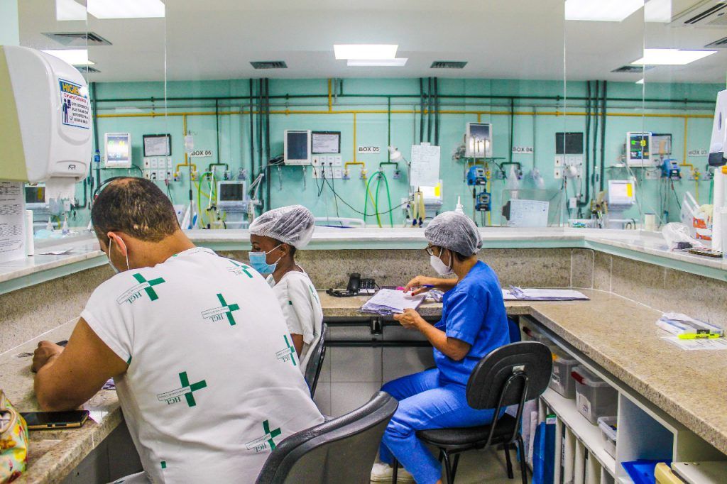 Outros 12 leitos de UTI são construídos em parceria com o Governo do Estado exclusivos para pacientes de Covid-19 (Foto: Secom/Felipe Tozatto)