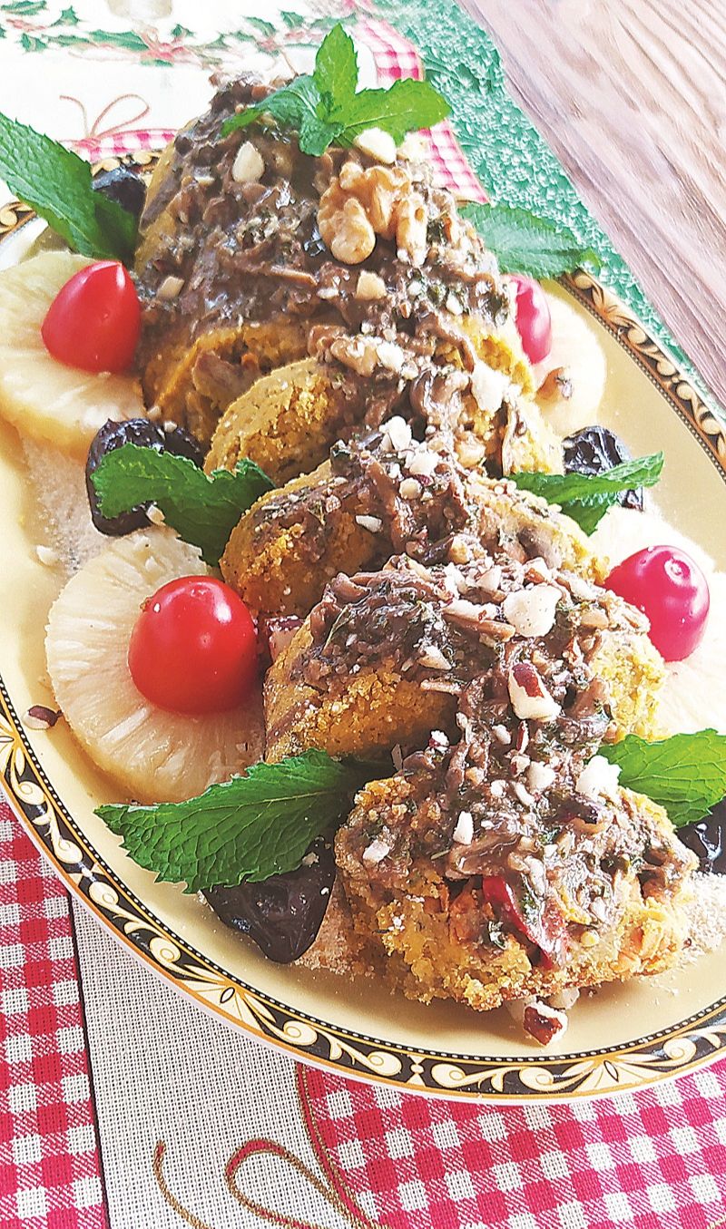 Lombinho vegano da chef Anne Lorenção, na Prainha. (Foto: Divulgação)