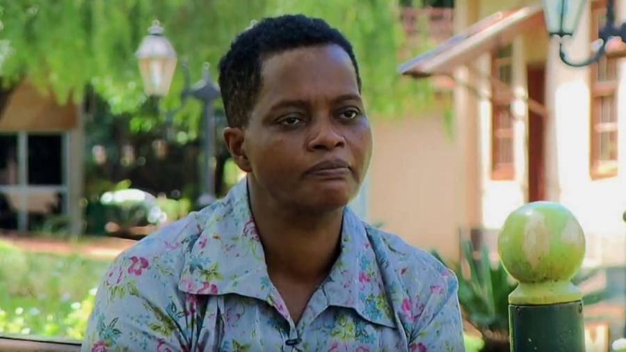 Madalena na época em que foi resgatada (Foto: Reprodução / TV Globo)