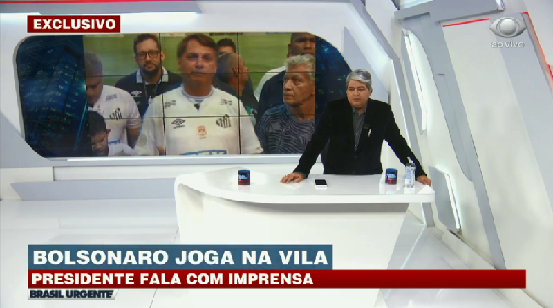 O apresentador ainda contestou o apoio do presidente ao uso de cloroquina no tratamento de casos do novo coronavírus (Foto: Reprodução)