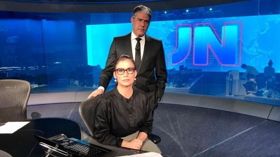 Os jornalistas William Bonner e Renata Vasconcellos, apresentadores do Jornal Nacional (Foto: Divulgação / TV Globo)