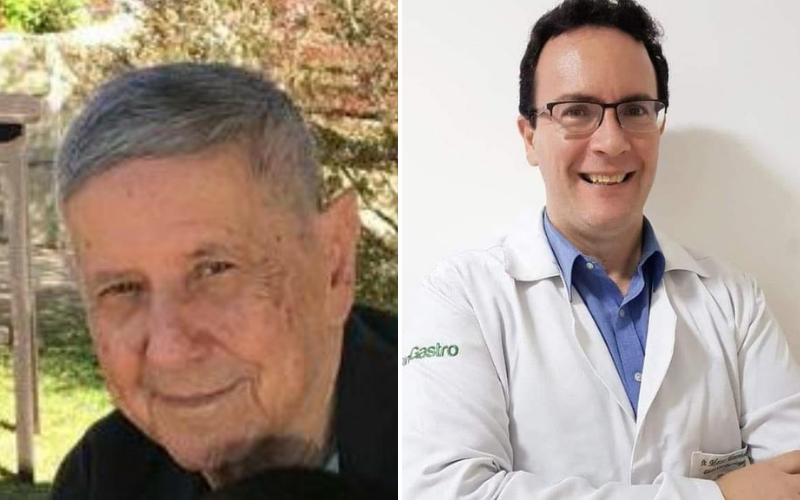 Os médicos Horácio Lacerda e Marcos Mantelmarcher, vítimas da Covid-19 (Foto: Reprodução)