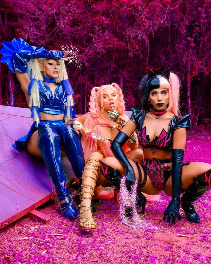 Pabllo Vittar, Luisa Sonza e Anitta (Foto: Reprodução / Instagram)