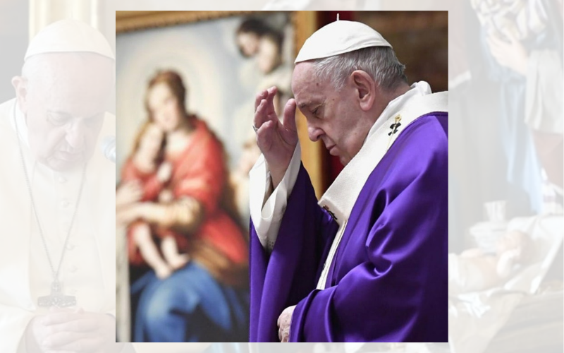 Papa Francisco dedicou missa de páscoa às populações que sofrem com os conflitos, aos mais vulneráveis, aos doentes de Covid-19 e aos migrantes (Foto: Reprodução/Instagram)