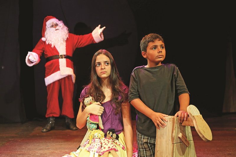 Peça “Um Encanto de Natal”, da Cia de Teatro Campanelli. (Foto: Divulgação)